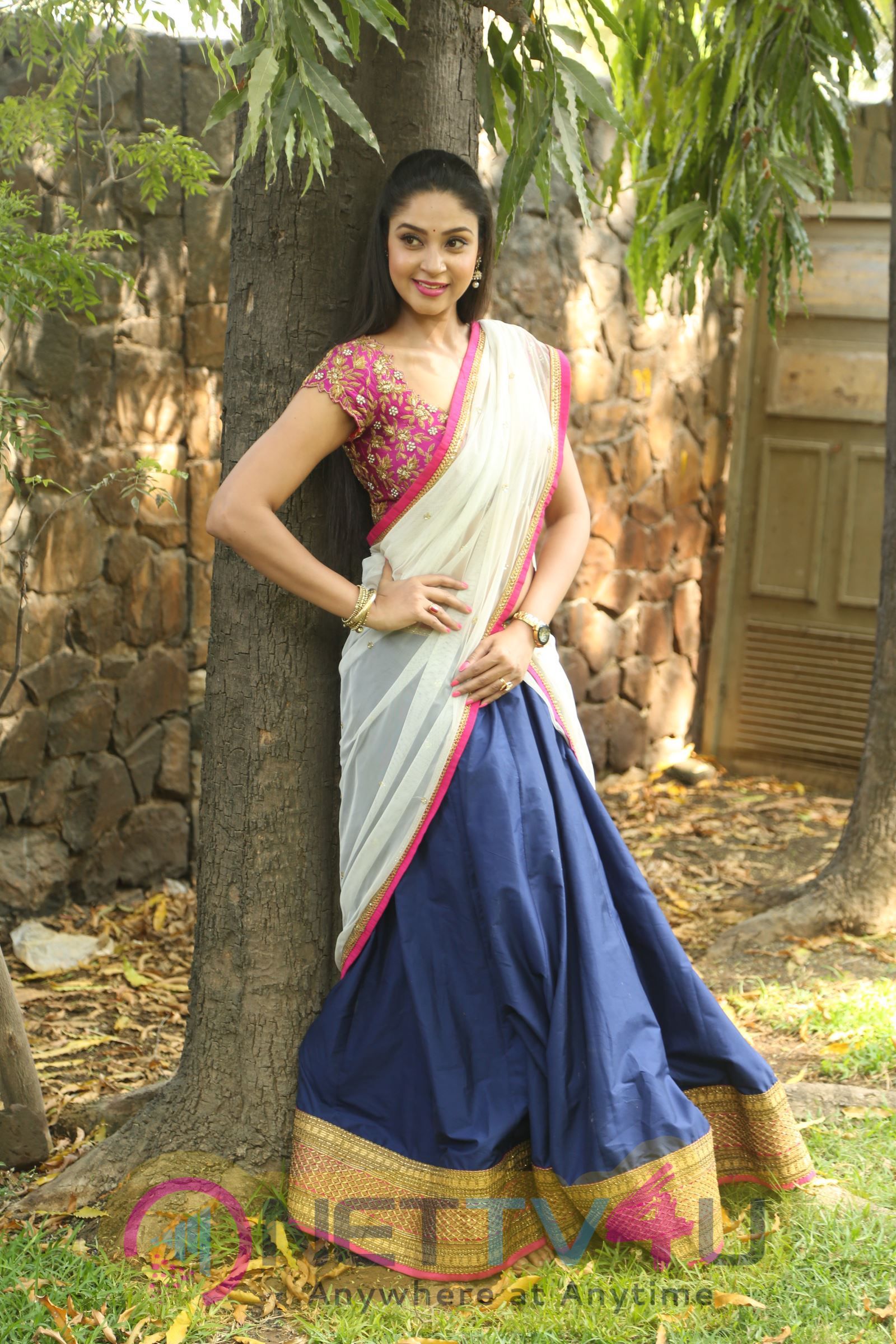  Actress Angana Rai Half Saree Exclusive Photos Tamil Gallery
