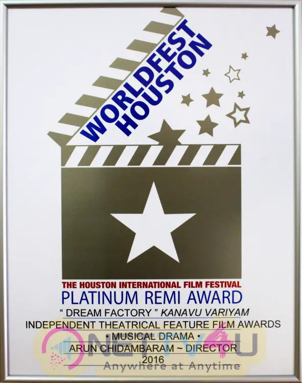  Kanavu Variyam Wins 2 Prestigious Remi Awards Exclusive Photos Tamil Gallery