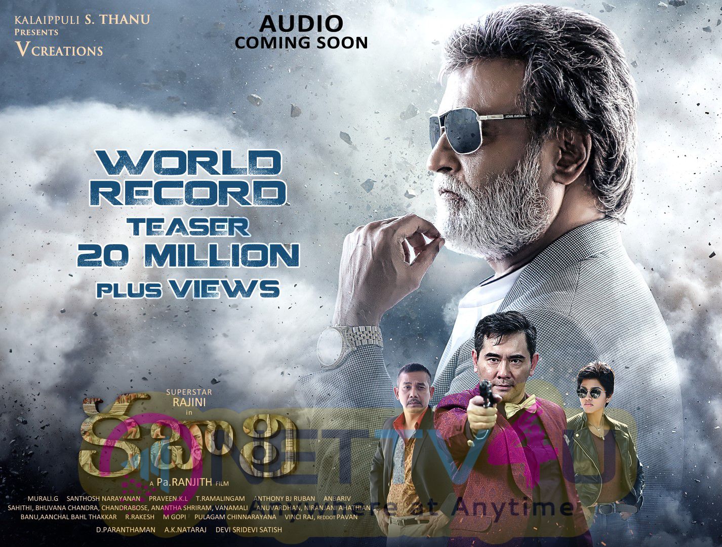  Super Star Rajani Kanth Kabali Movie World Record Teaser 20 Million Plus Views Excellent Posters Telugu Gallery