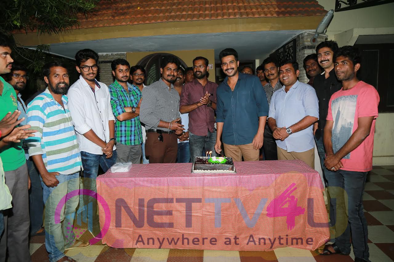 Axess Film Factory Production No.3 Team Celebrated The Birth Of Actor Vishnu Vishal Child Tamil Gallery