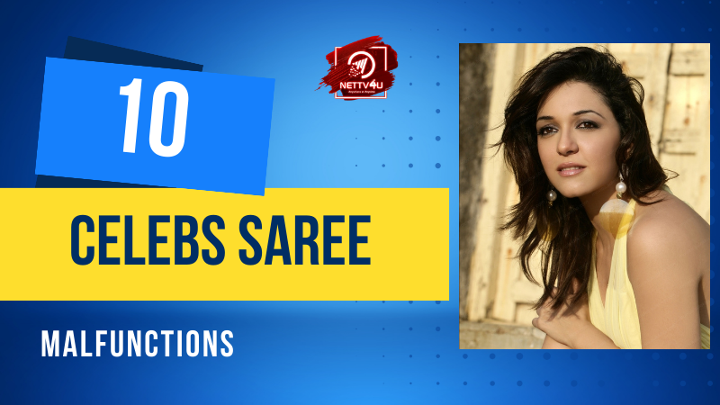 10 Celebs Saree Malfunctions Hindi Article