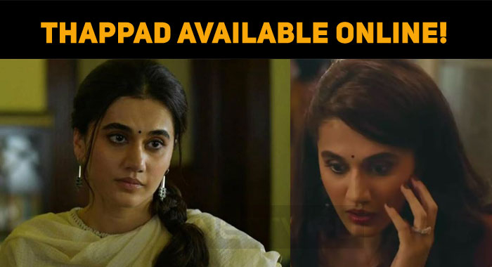 Thappad movie online discount dailymotion