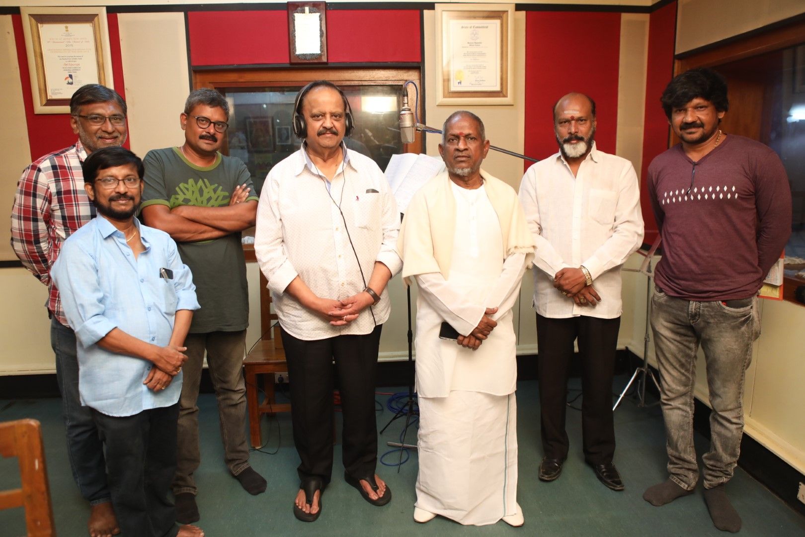 Legends Joins In Tamilarasan Movie Songs Recording Images Tamil Gallery