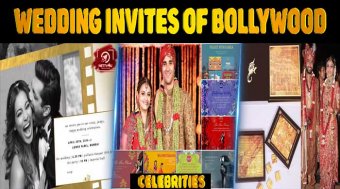 Top 10 Wedding Invites Of Bollywood Celebrities.