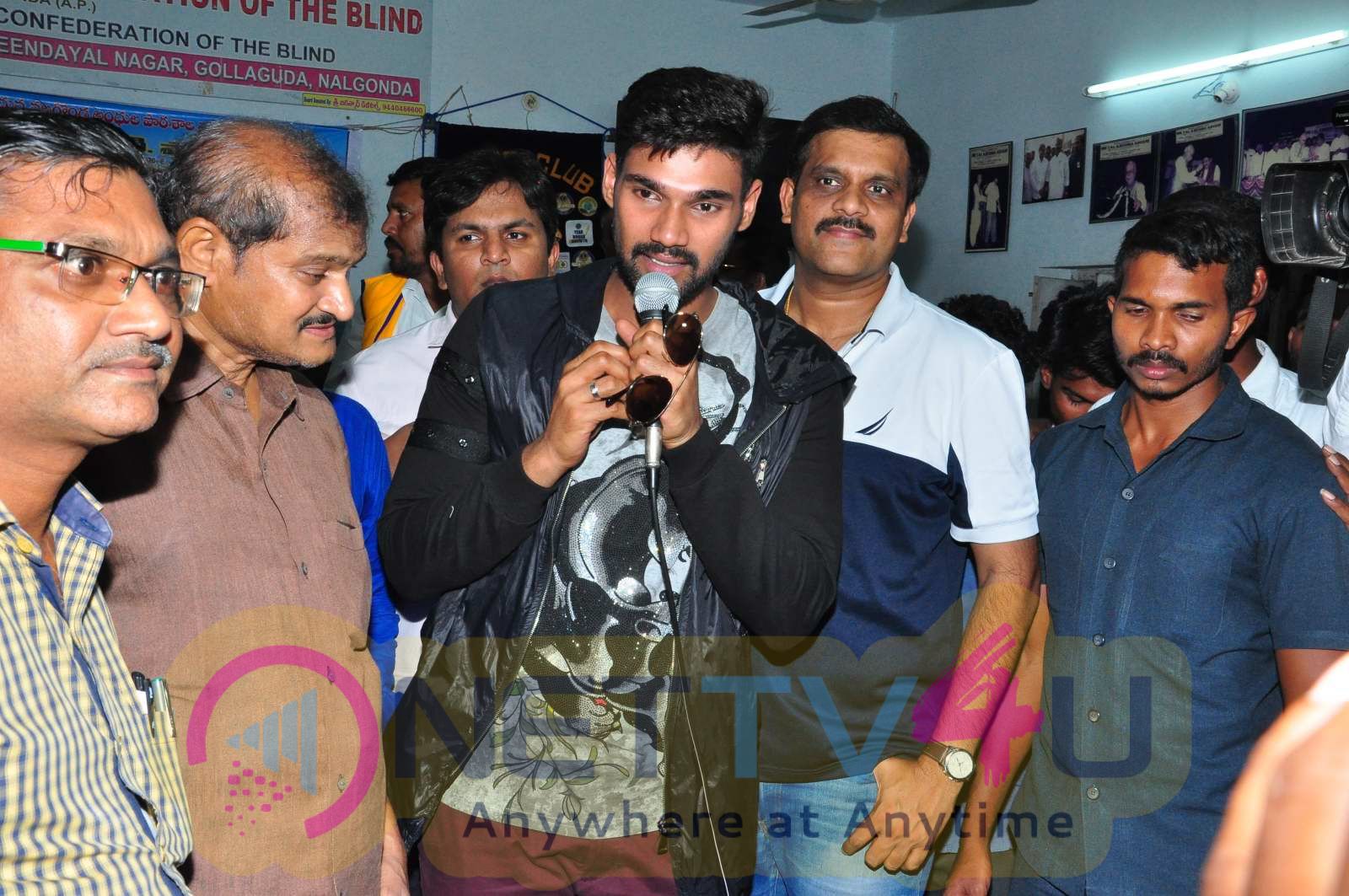 Saakshyam Movie Team Success Tour At Nalgonda Blind School Images Telugu Gallery