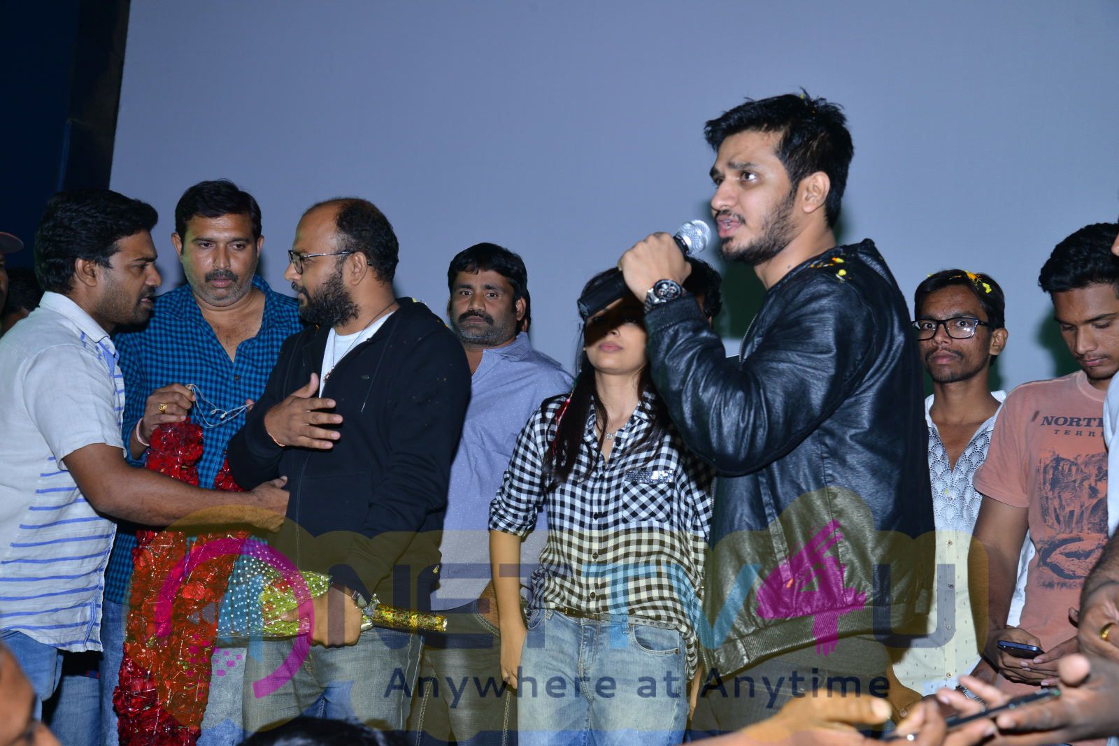  Ekkadiki Pothavu Chinnavada Movie Team Success Tour At Guntur Stills Telugu Gallery