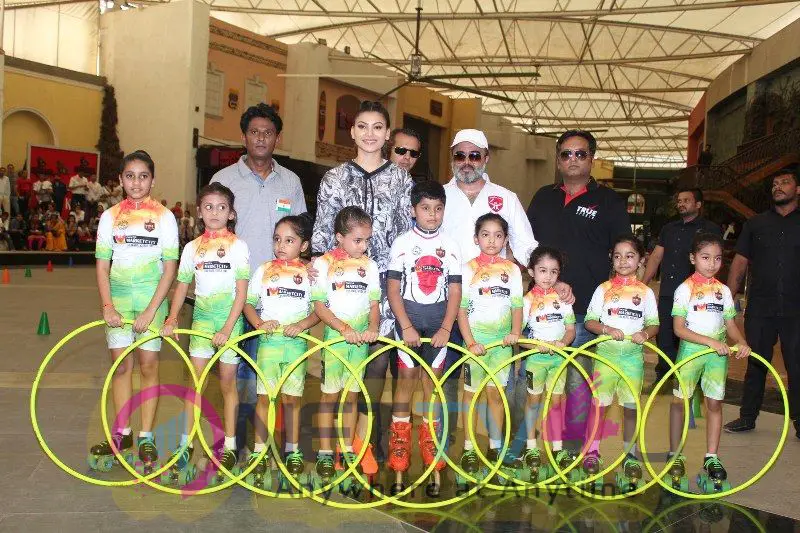 Urvashi Rautela At Grand Event Of Roller Skating & Hoola Hoop Hindi Gallery