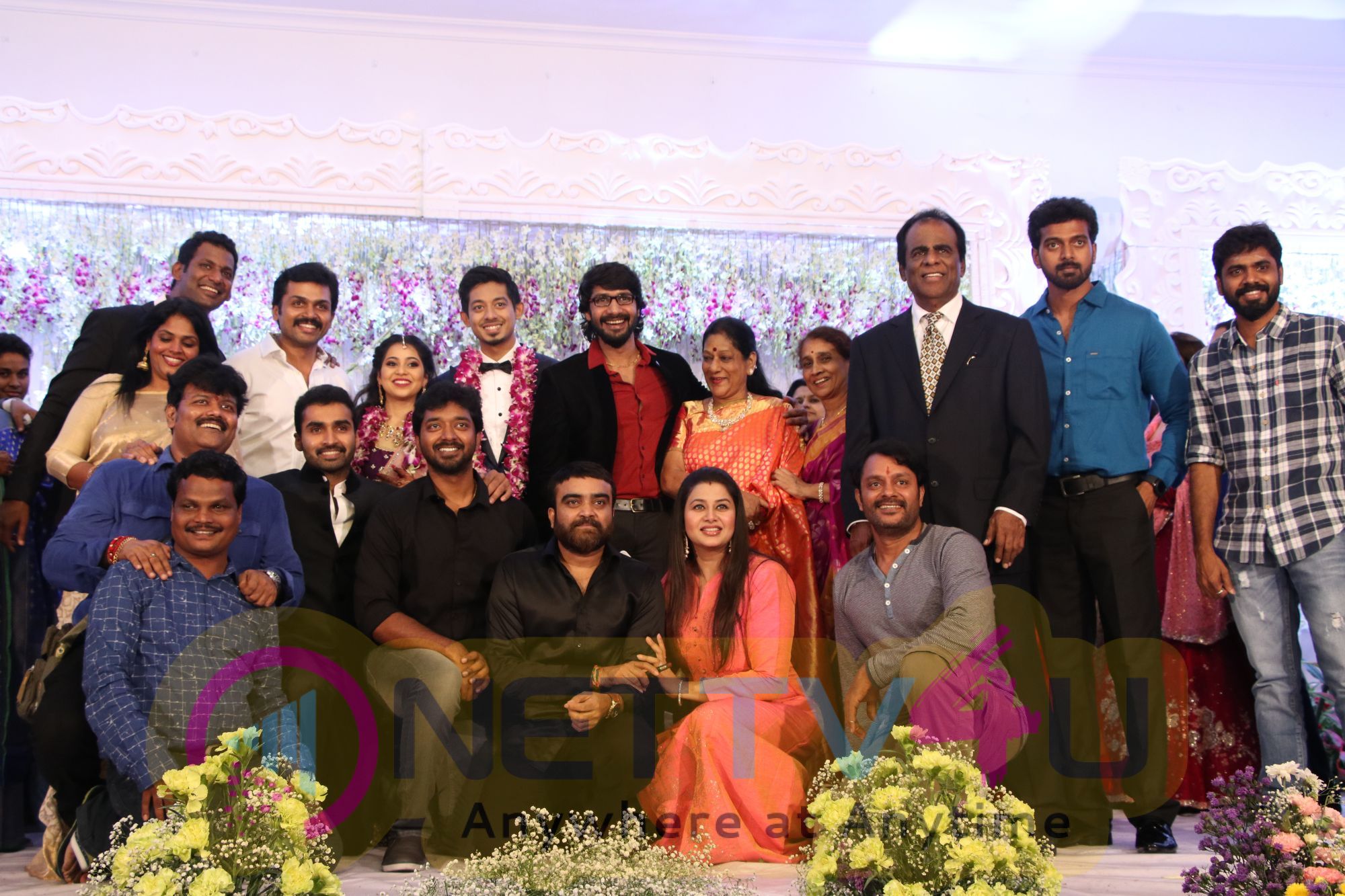 TFPC President, SIAA General Secretary Vishal 's Sister Aishwarya Reception Photos Tamil Gallery