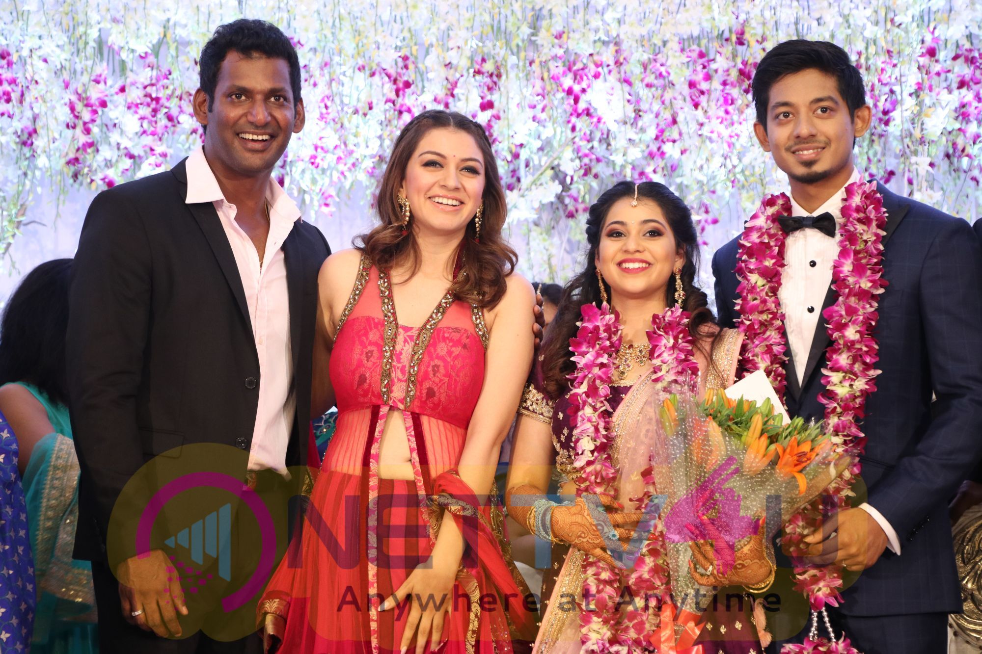 TFPC President, SIAA General Secretary Vishal 's Sister Aishwarya Reception Photos Tamil Gallery