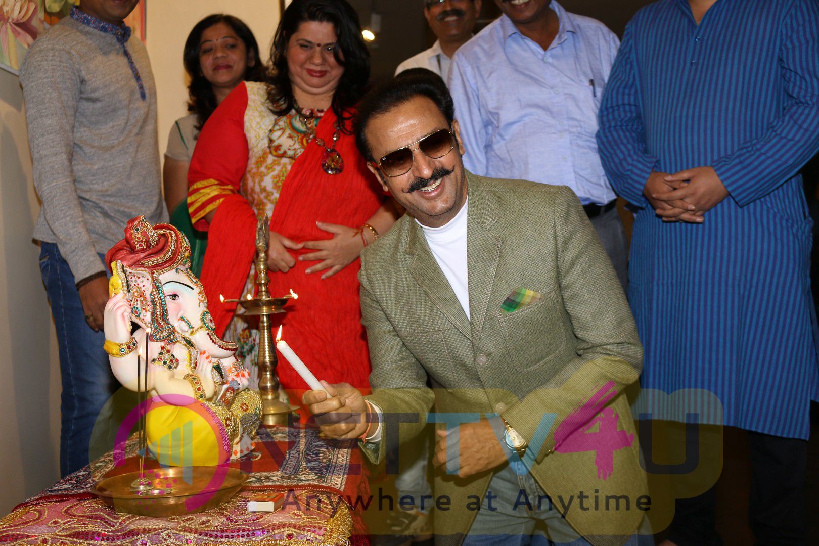 Inauguration Of Art Exhibition Nature Redefine By Gulshan Grover Photos Hindi Gallery