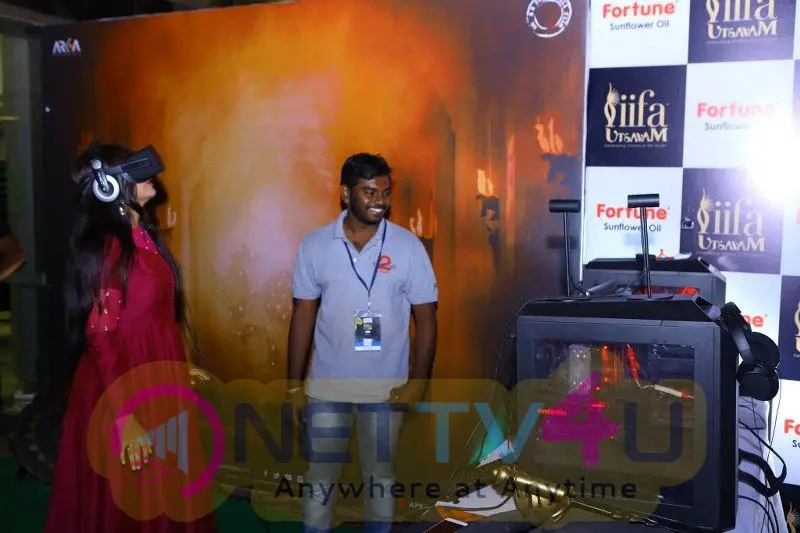 Celebrities At Baahubali VR Zone At IIFA Grand Pics Telugu Gallery