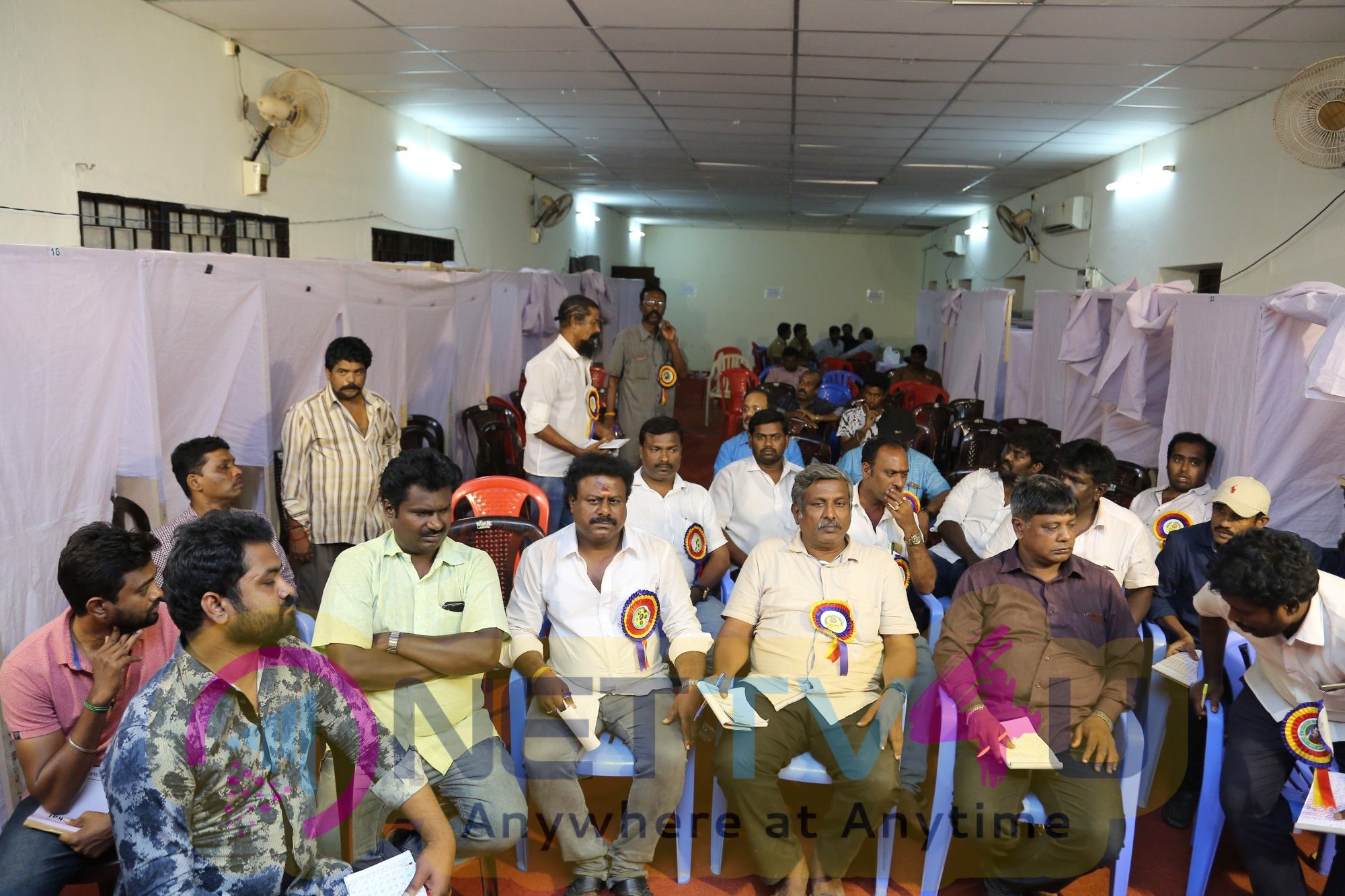 Photos Of TFPC President Vishal & Office Bearers Receiving Their Certificate From Retd.Honourable.Justice.S.Rajeshwaran Tamil Ga