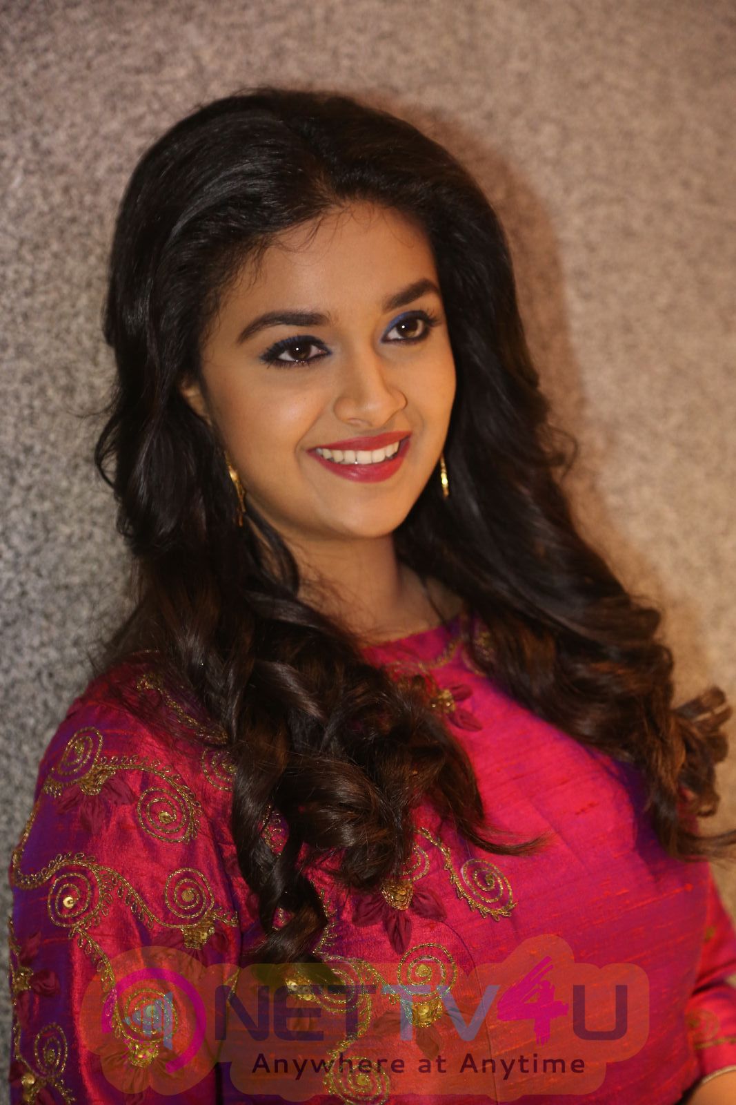 Actress Keerthy Suresh At Remo Movie Success Meet Lovely Pics Telugu Gallery