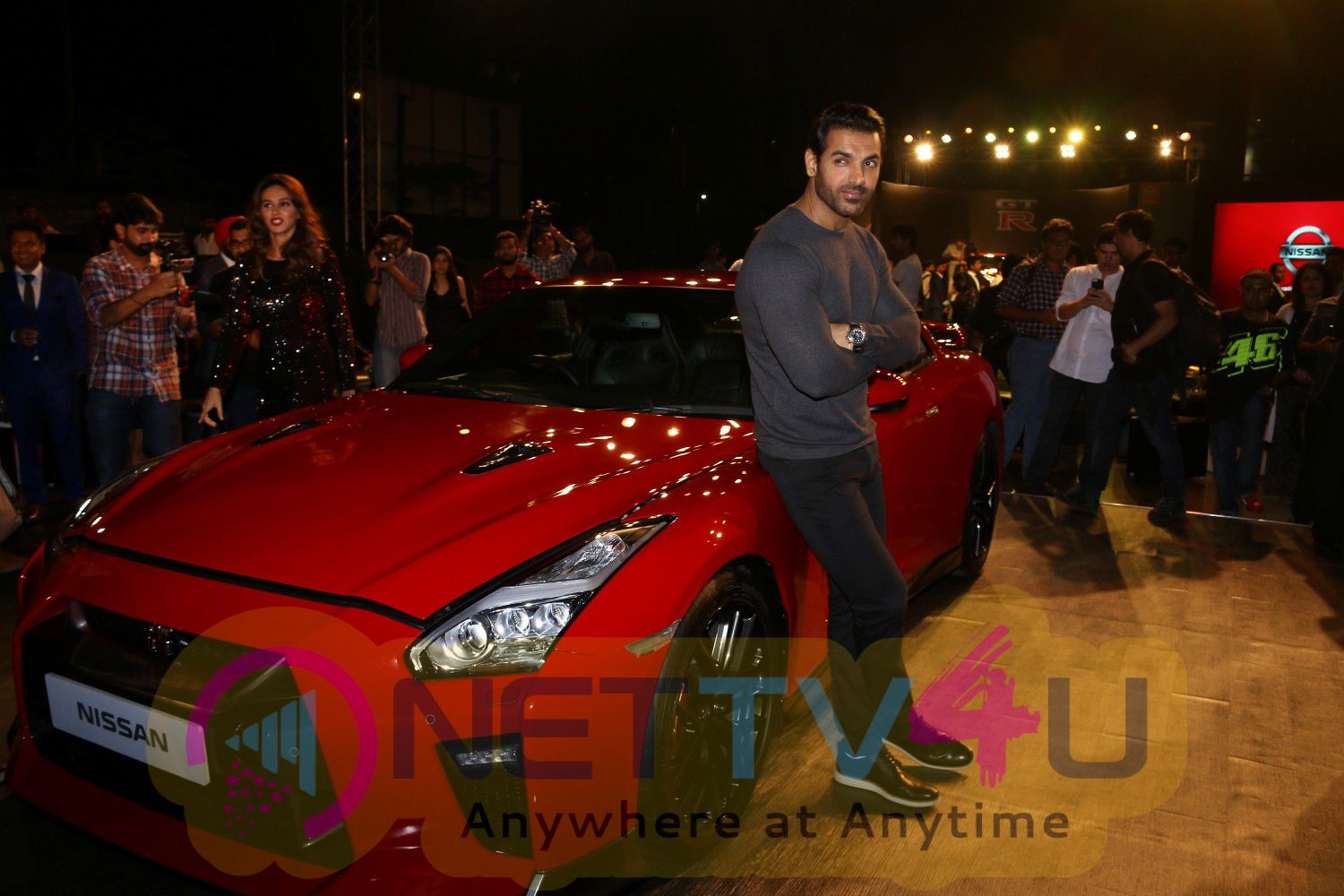 John Abraham At Launch Of Year's Much Awaited Car NISSAN GTR Beautiful  Hindi Gallery