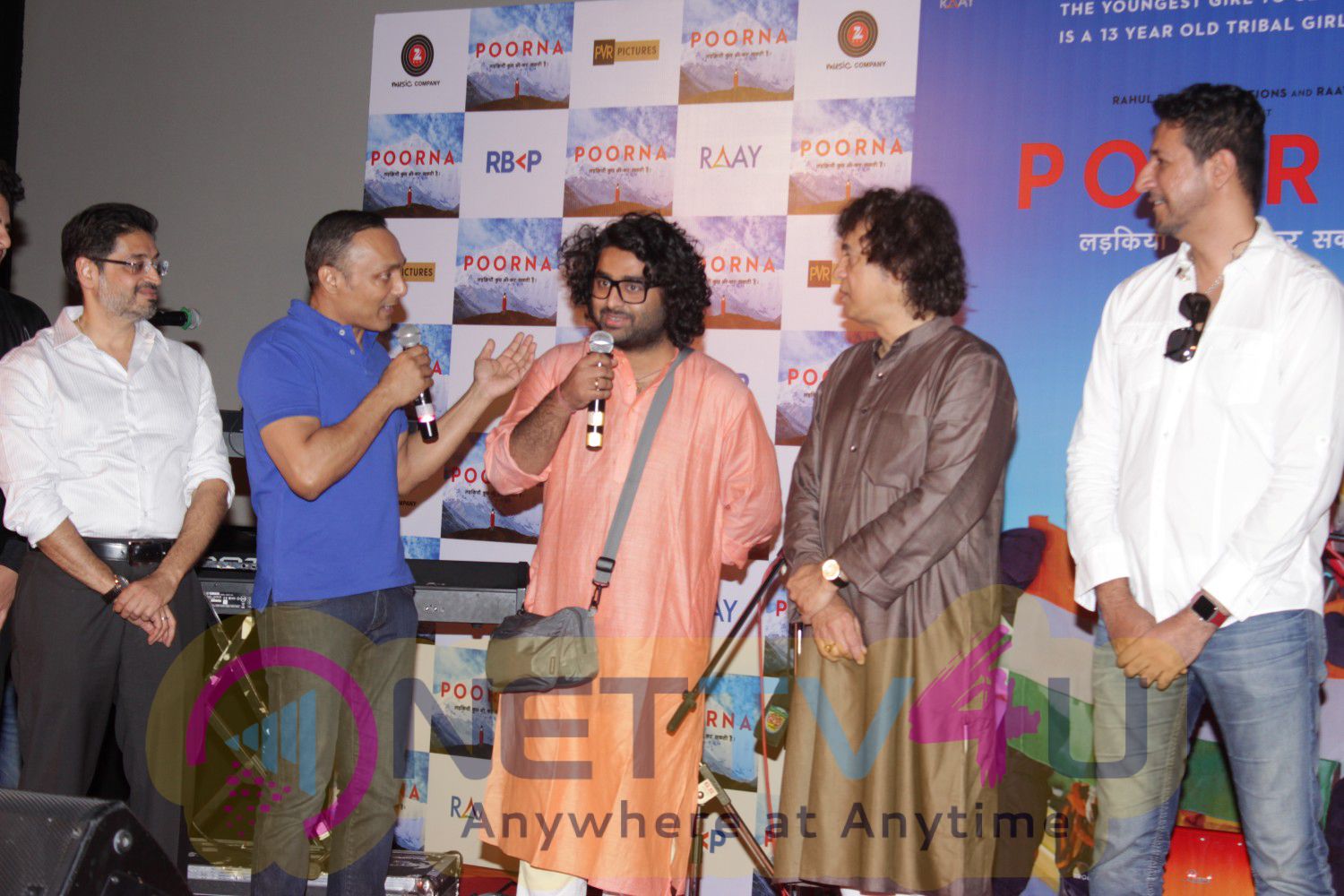 Music Launch Of Film Poorna With Arjit Singh & Ustad Zakir Hussain Fascinating Photos Hindi Gallery