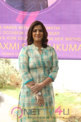 Actress Varalaxmi Sarathkumar At DG Vaishnav College Event Images