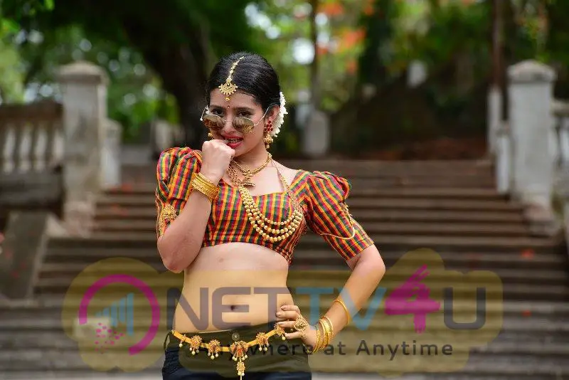 Lanka Actress Ena Saha Hot Naval Show  Telugu Gallery