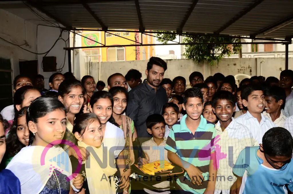 Kalyan Ram Visits Orphans Schools At Malkajgiri Images  Telugu Gallery