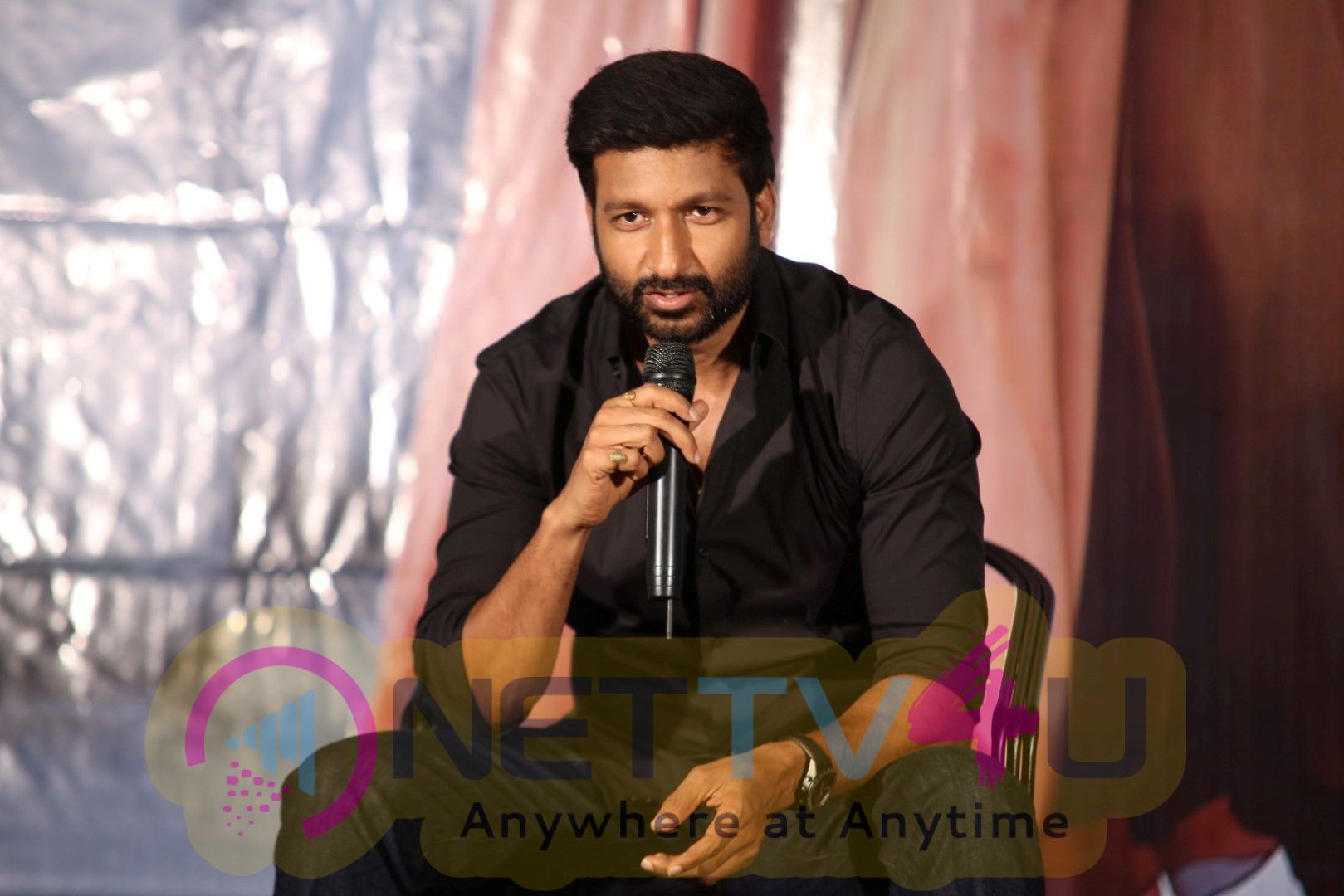 Goutham Nanda Movie Hero Gopichand Exclusive Interview Stills  Telugu Gallery