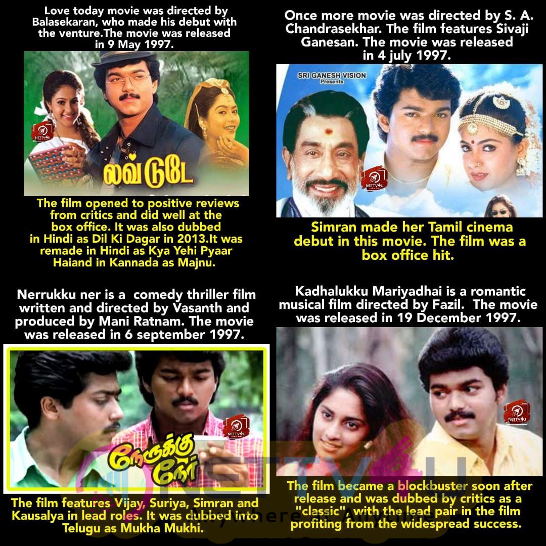 26 Years Of Thalapathy Vijay Cinema Life History Memes Tamil Gallery