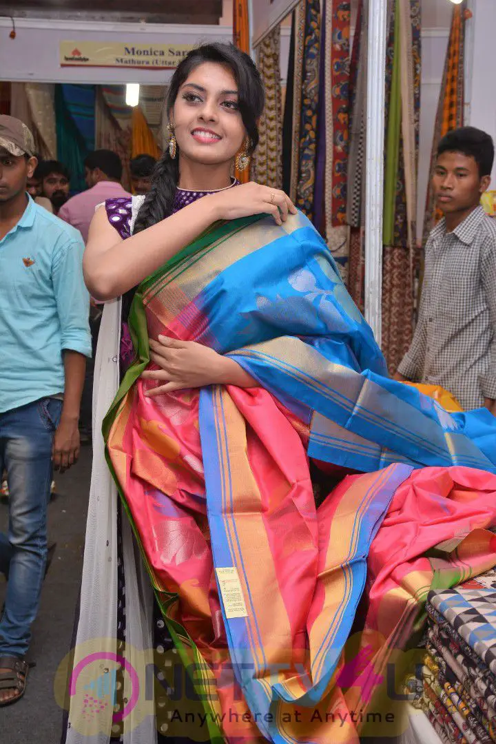 Actress Veena Inaugurates Silk India Expo At Vijayawada Stills Telugu Gallery