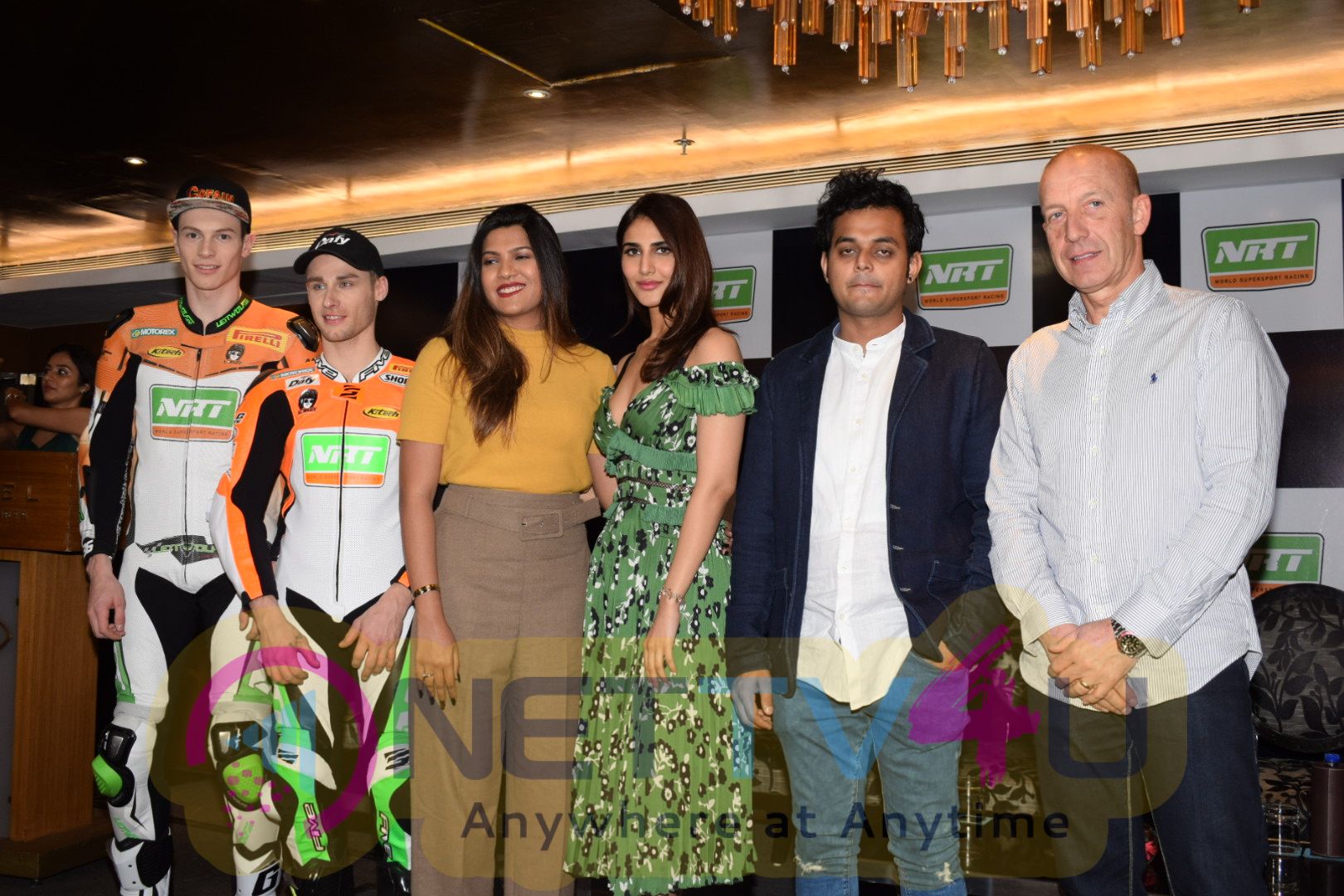 Vaani Kapoor Introduces International Biker Racer Jules & Thomas For Superbike Series  Pics Hindi Gallery