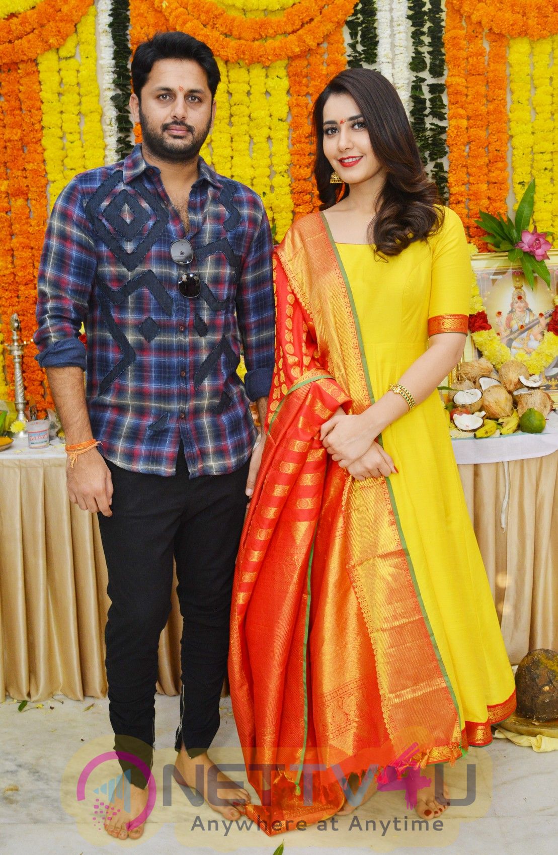 Nithiin & Raashi Khanna's Srinivasa Kalyanam Opening Photos Telugu Gallery