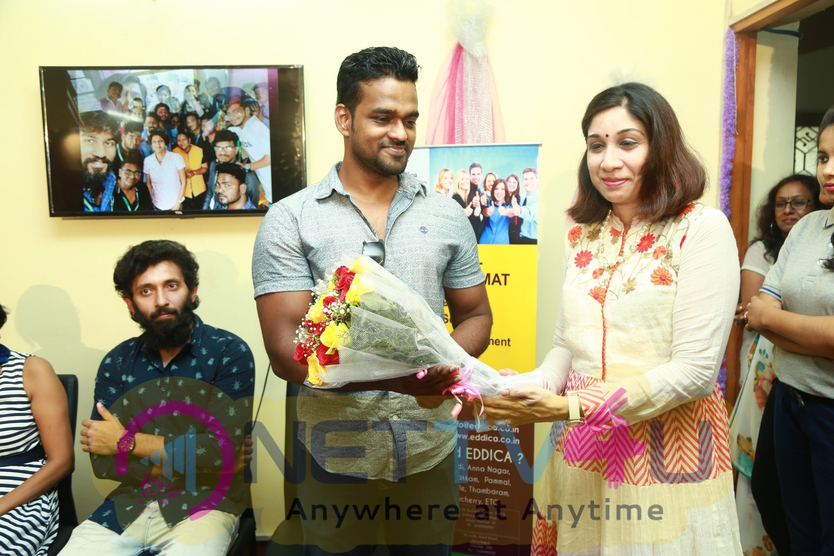 Actor Vasanth Ravi And RJ Giri Giri Of Big FM Launched Eddica Overseas Education & Training Institute Pics Tamil Gallery