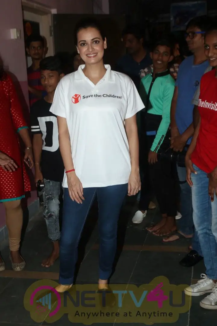 Dia Mirza Spotted At The Felicitation Of Child Champions At  Gilder Lane Municipal School In Mumbai Best Images Hindi Gallery