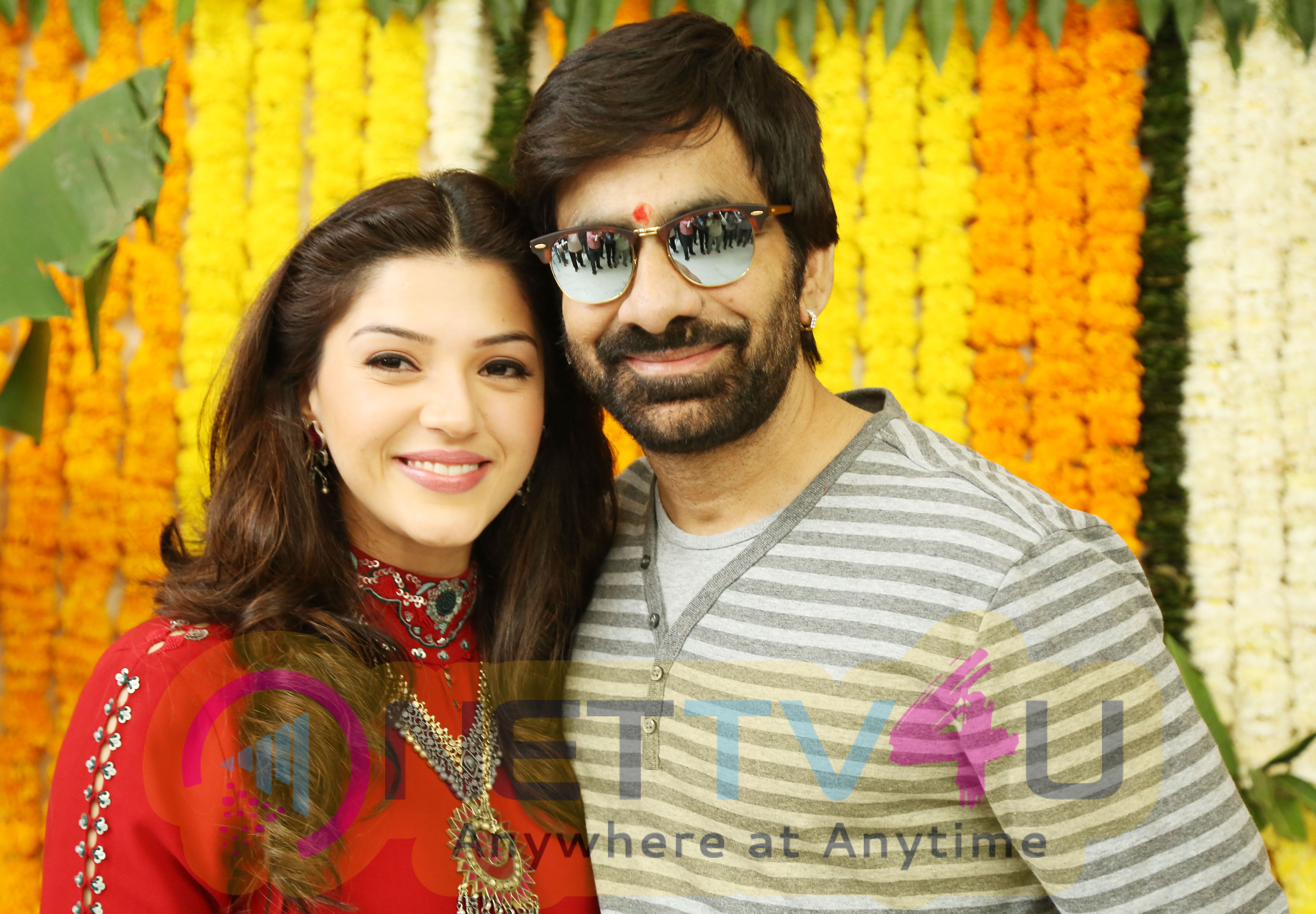 Vibrant Photos Of Ravi Teja's Raja The Great Movie Pooja Ceremony Telugu Gallery