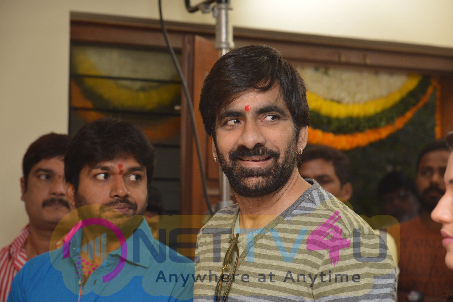 Vibrant Photos Of Ravi Teja's Raja The Great Movie Pooja Ceremony Telugu Gallery