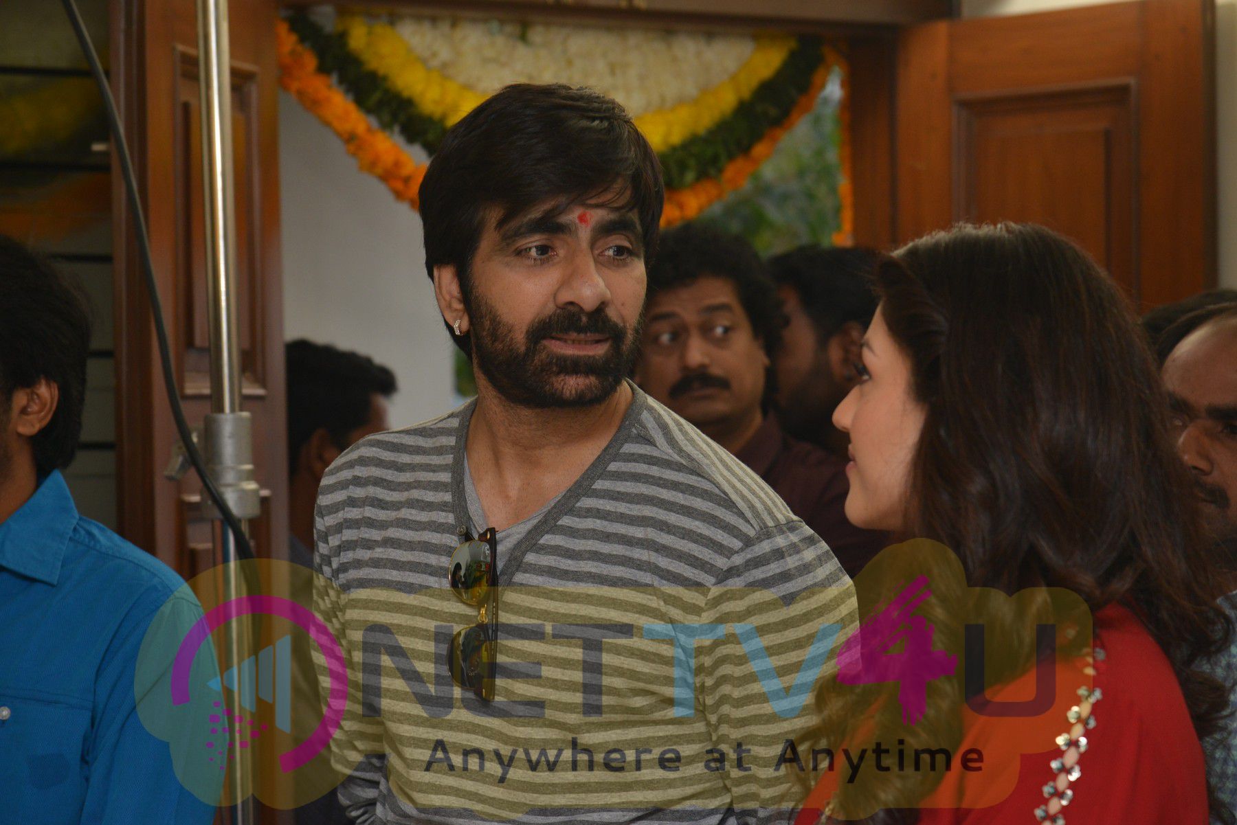 Vibrant Photos Of Ravi Teja's Raja The Great Movie Pooja Ceremony Telugu Gallery