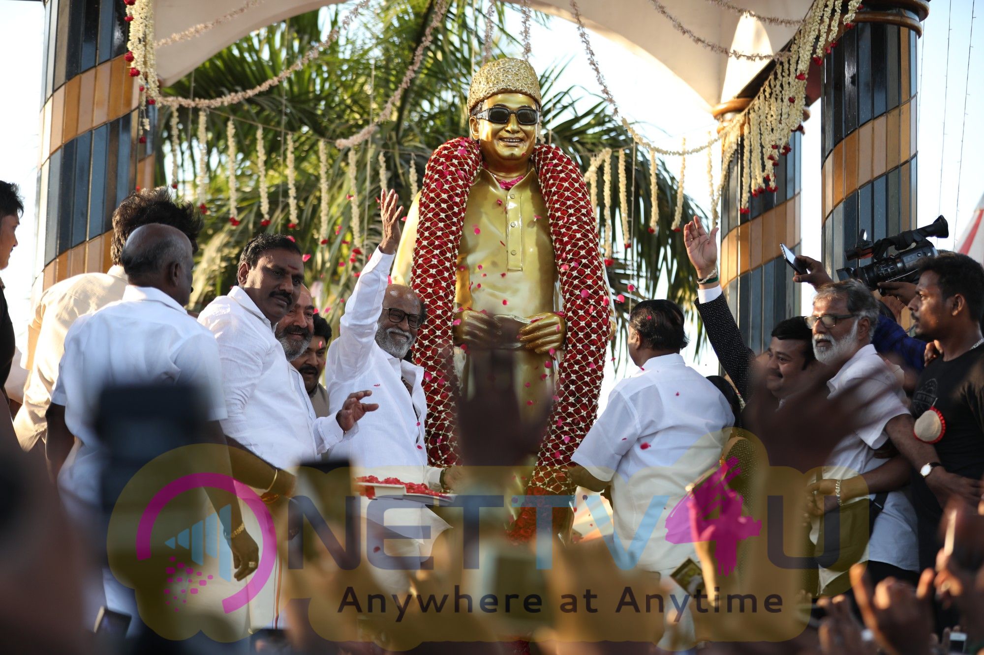 MGR Statue Opening Images Tamil Gallery