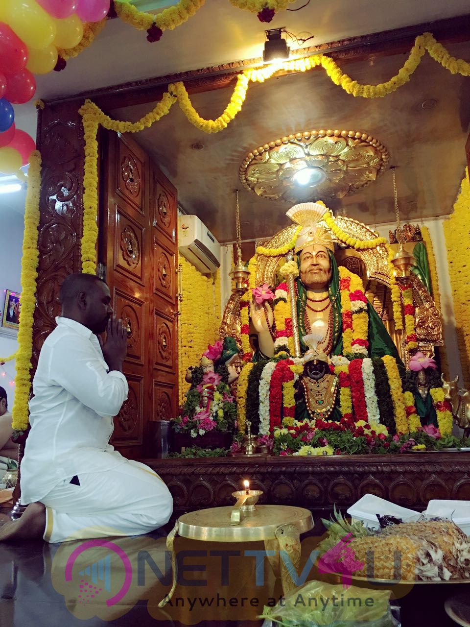 Raghava Lawrence Pray For Raghavendra Swamy Brindavanam Temple Photos |  465207 | Movie Press Meet Pics | Latest Event Images & Stills