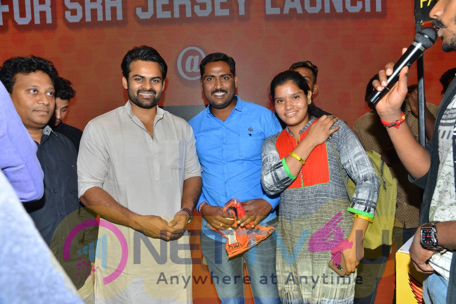 Sai Dharam Tej Launches Sunrisers Hyderabad T Shirt At KLM Fashion Mall Telugu Gallery