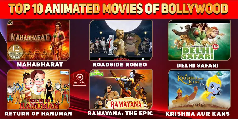 Top 10 Animated Movies Of Bollywood | NETTV4U