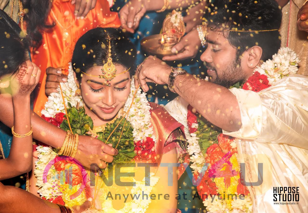 Actress Satna Titus & Karthik Marriage Stills Tamil Gallery