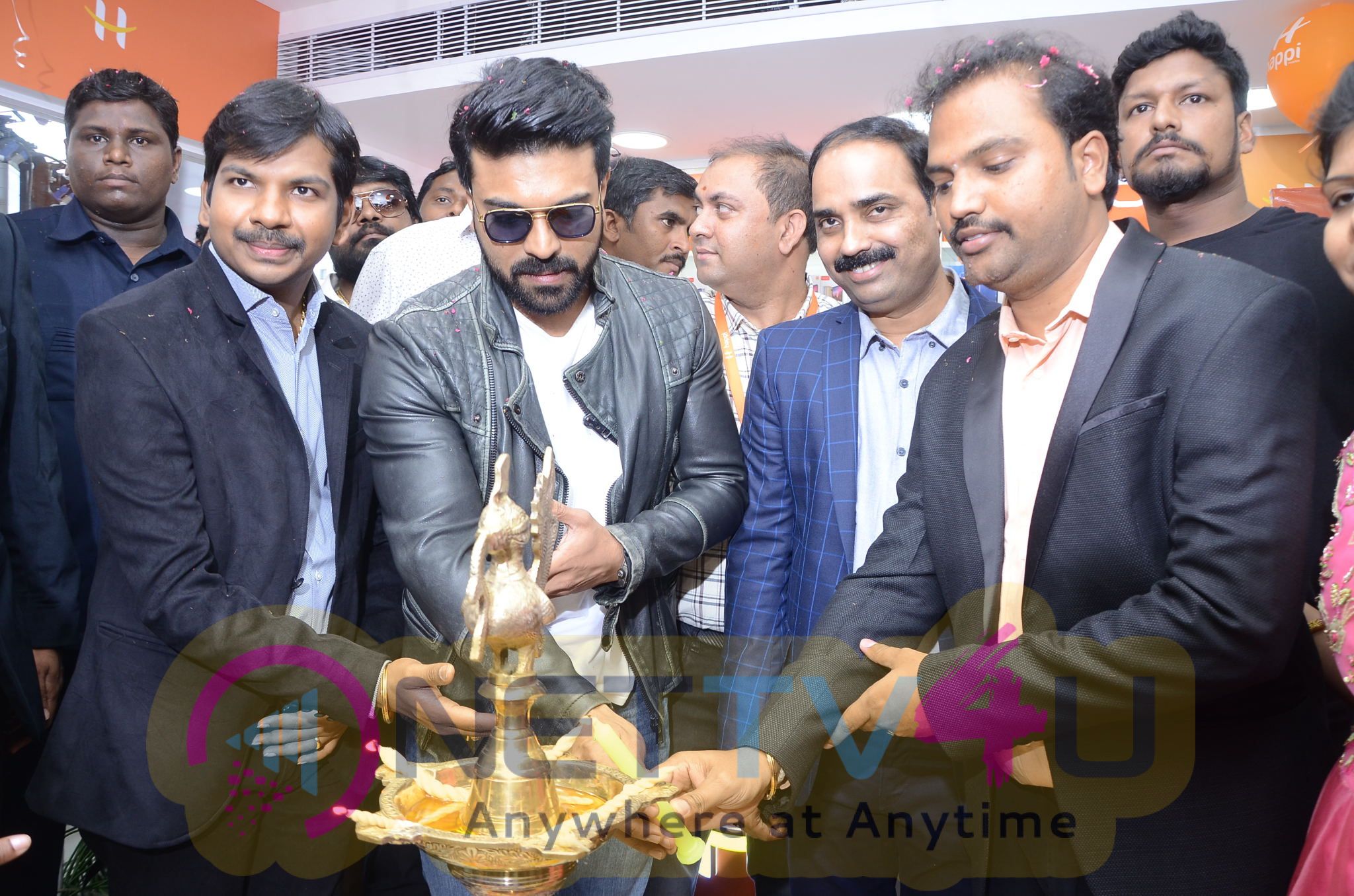 Mega Powerstar Ram Charan Launches New Happi Mobile Store Images Telugu Gallery