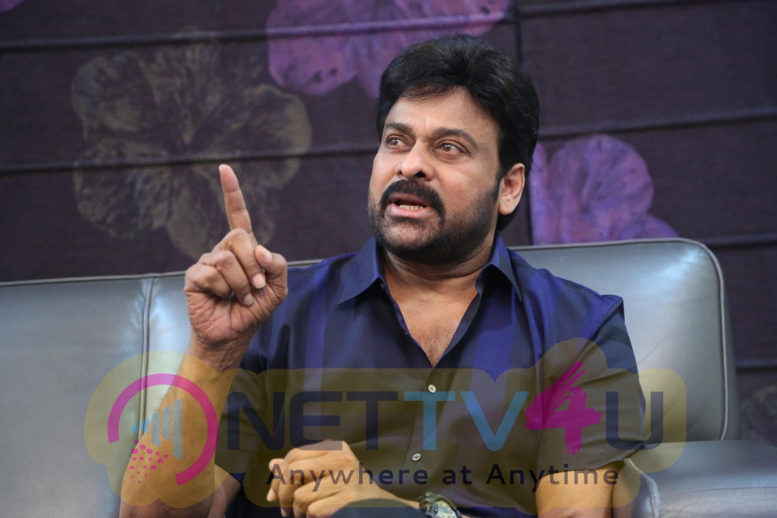 Megastar Chiranjeevi  Exclusive Interview Images Telugu Gallery