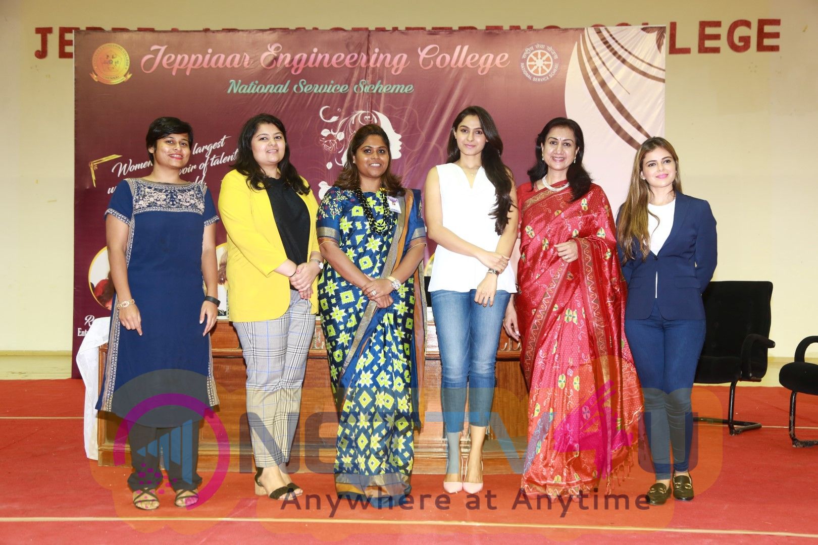 Actress Andrea Jeremiah At Women's Day Celebrations At Jeppiar Engineering College With Special Panel Discussion Stills  Tamil G