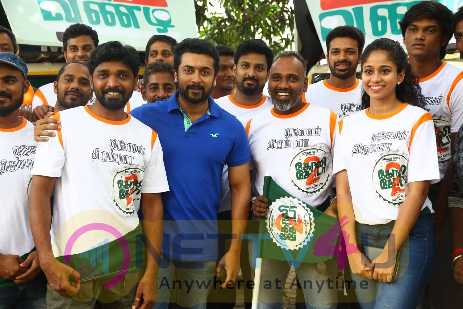 Actor Suriya Flags Off The GST Vandi For Goli Soda 2 Picuters  Tamil Gallery
