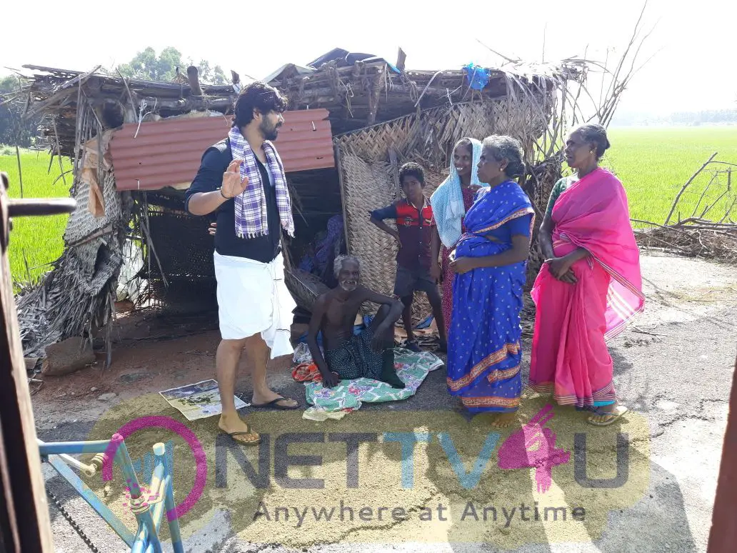 Actor Abi Saravanan Visited Cyclone Affected Kanyakumari Pics Tamil Gallery