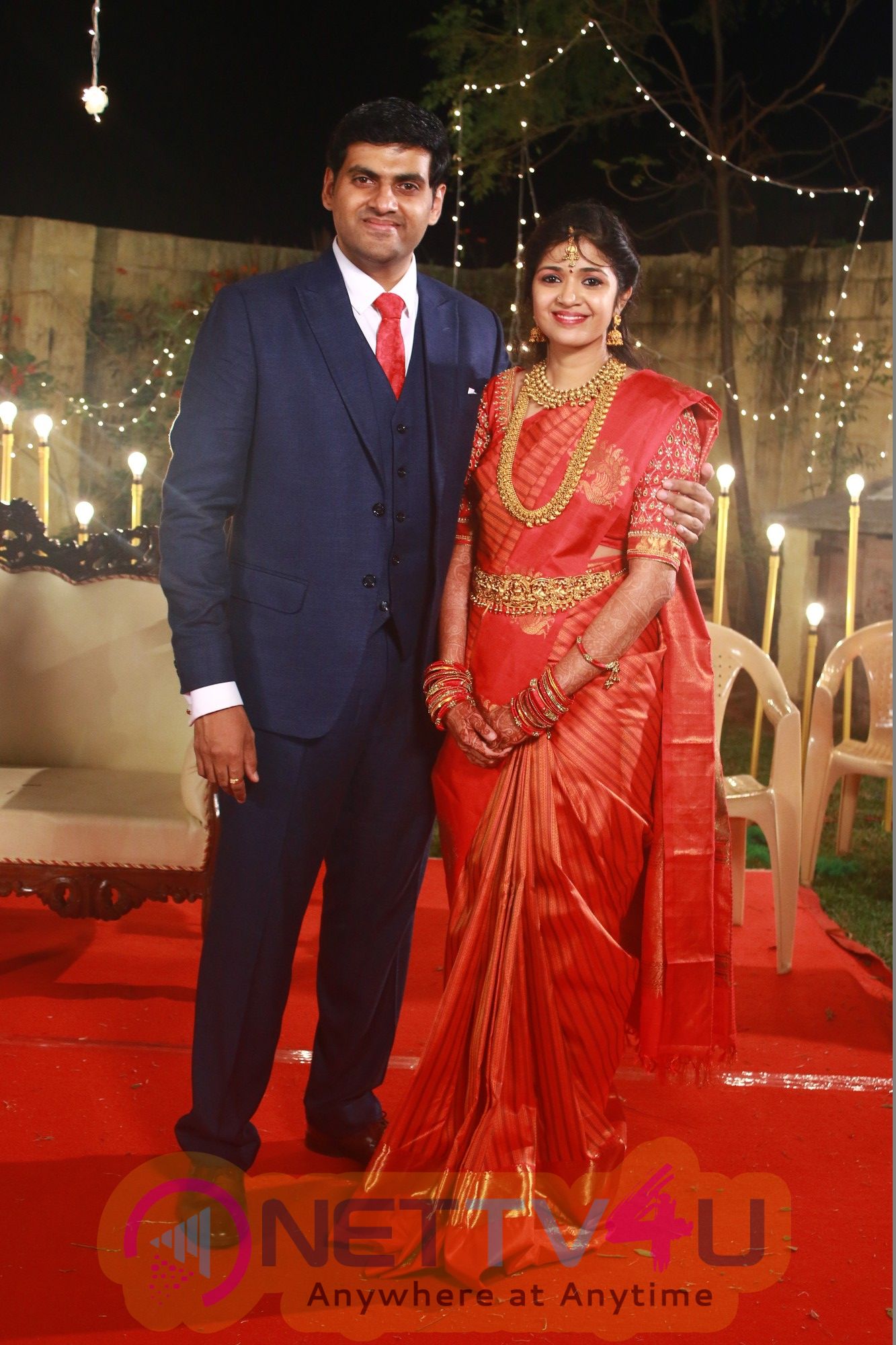  Y.Gee.Mahendra's Son Harshavardhana - Swetha Wedding Reception Images Tamil Gallery