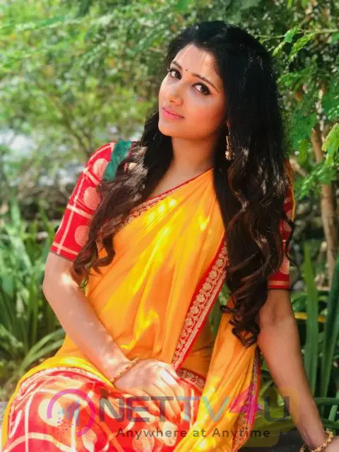 Actress Adhiti Traditional Look Photos  Tamil Gallery