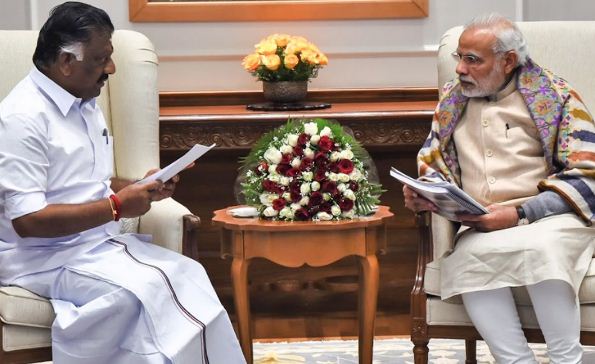 OPS Meets Narendra Modi!