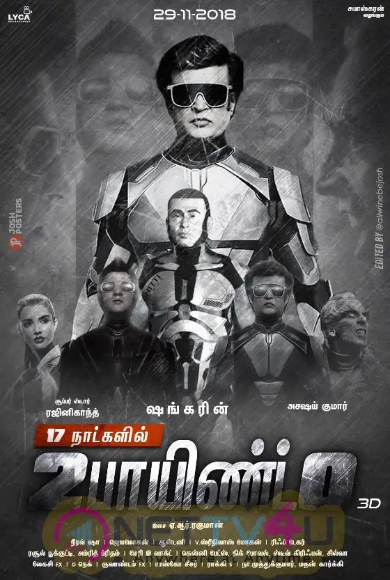 2.0 Movie First Look Attractive Posters Tamil Gallery