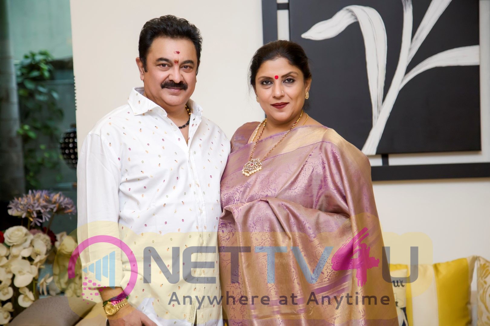 Actress Sripriya With Her Husband Rajkumar Pics Tamil Gallery