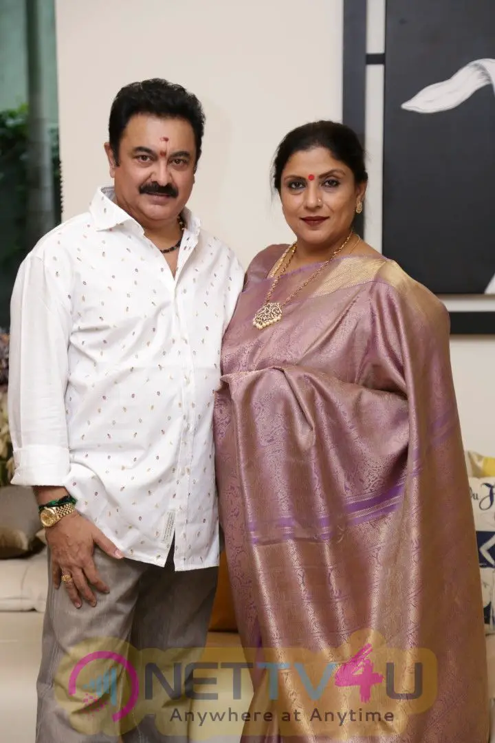 Actress Sripriya With Her Husband Rajkumar Pics Tamil Gallery