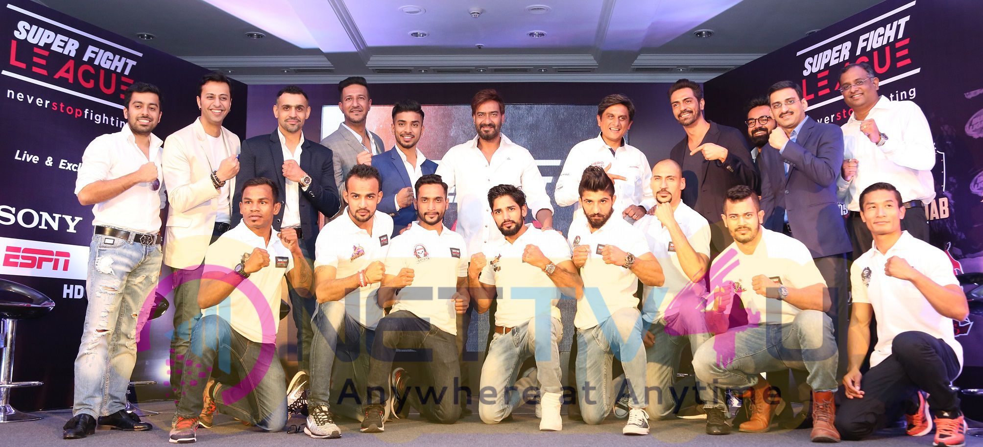 Ajay Devgn & Others And Corporate Head Honchos Partner With Super Fight League For Inaugural Season Recent Stills Hindi Gallery