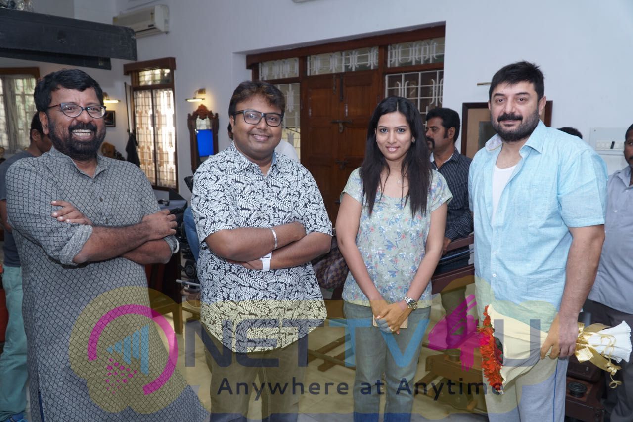Arvind Samy & Ritika Singh New Film Pooja Stills  Tamil Gallery